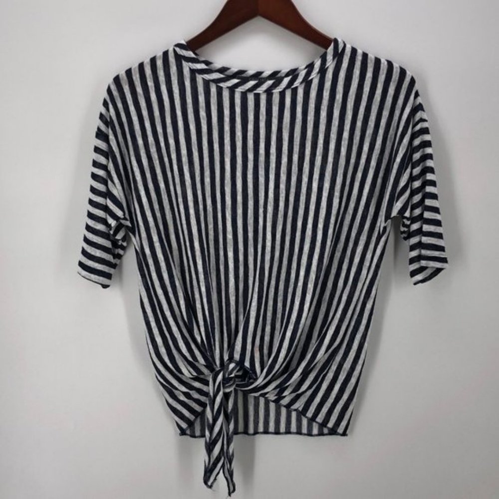 COIN 1804 Los Angeles Blue & White Striped Shirt - Size L